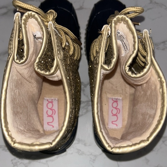 NWOT Belk YD-Gold Glitter/Navy Boots - Picture 11 of 11